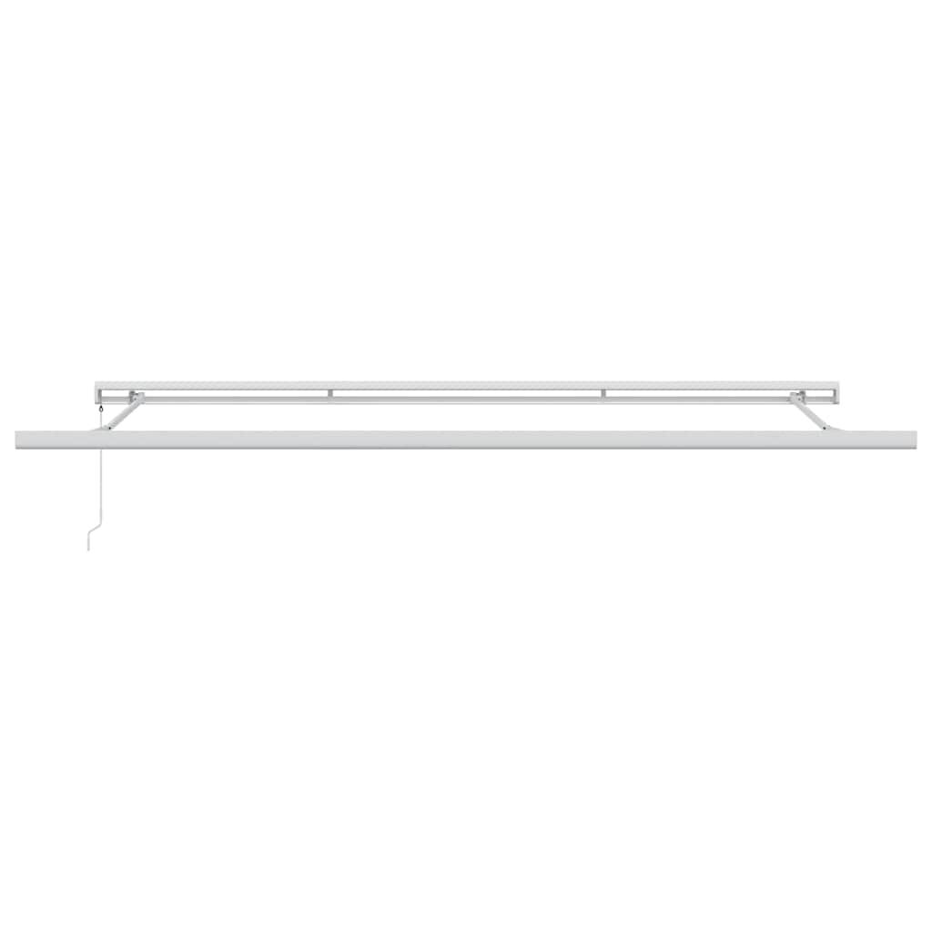 Toldo retráctil aluminio y tela gris antracita y blanco 3x2,5 m
