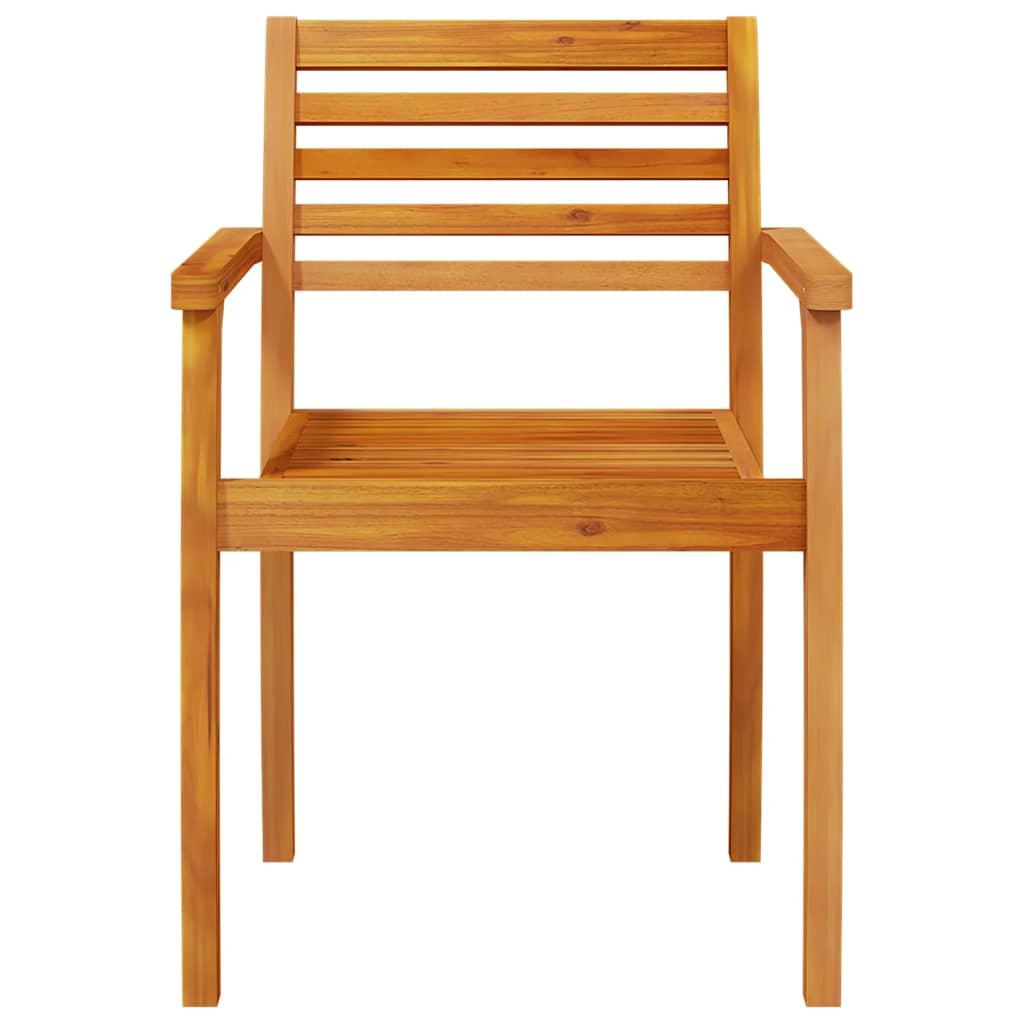 Sillas de jardín 6 uds madera maciza de acacia 56x55,5x90 cm