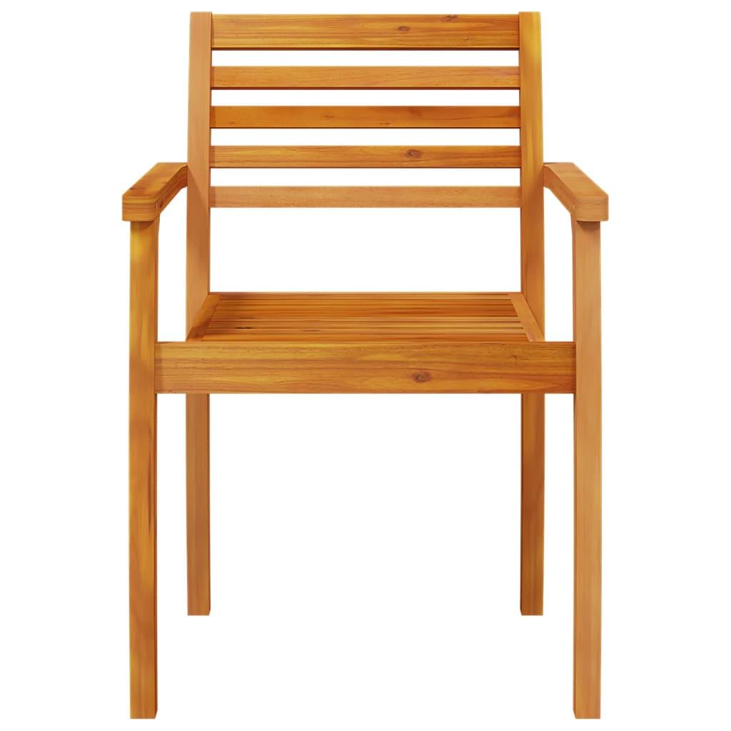 Sillas de jardín 8 uds madera maciza de acacia