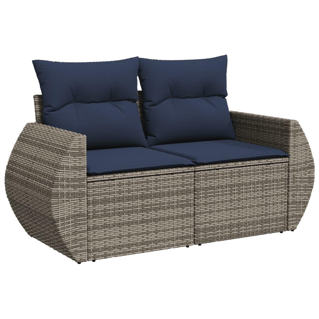 Conjunto de sofá de jardín de 6 piezas con cojines