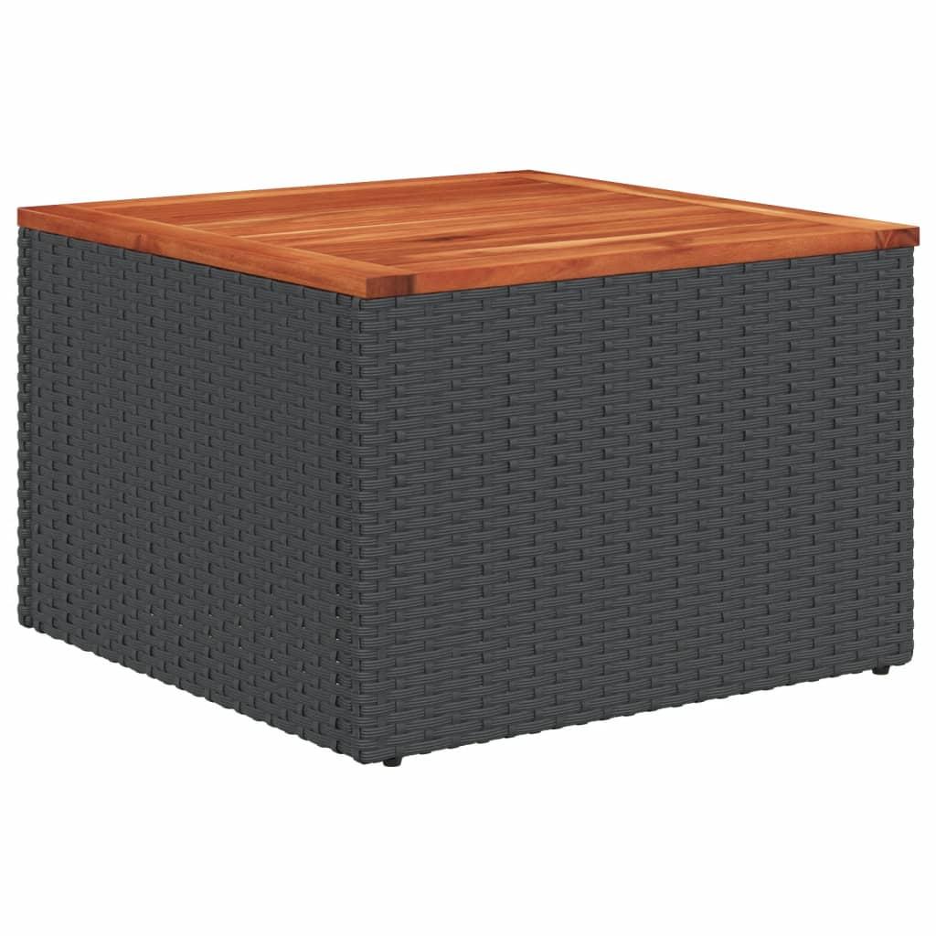 Conjunto de sofá de jardín de 6 piezas con cojines, color beige, poliratán