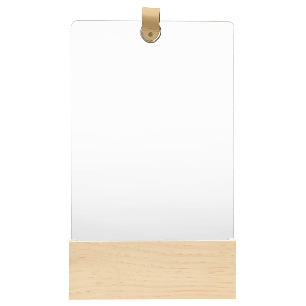 322802 Wall Mirror Solid Pinewood 23x39,5 cm