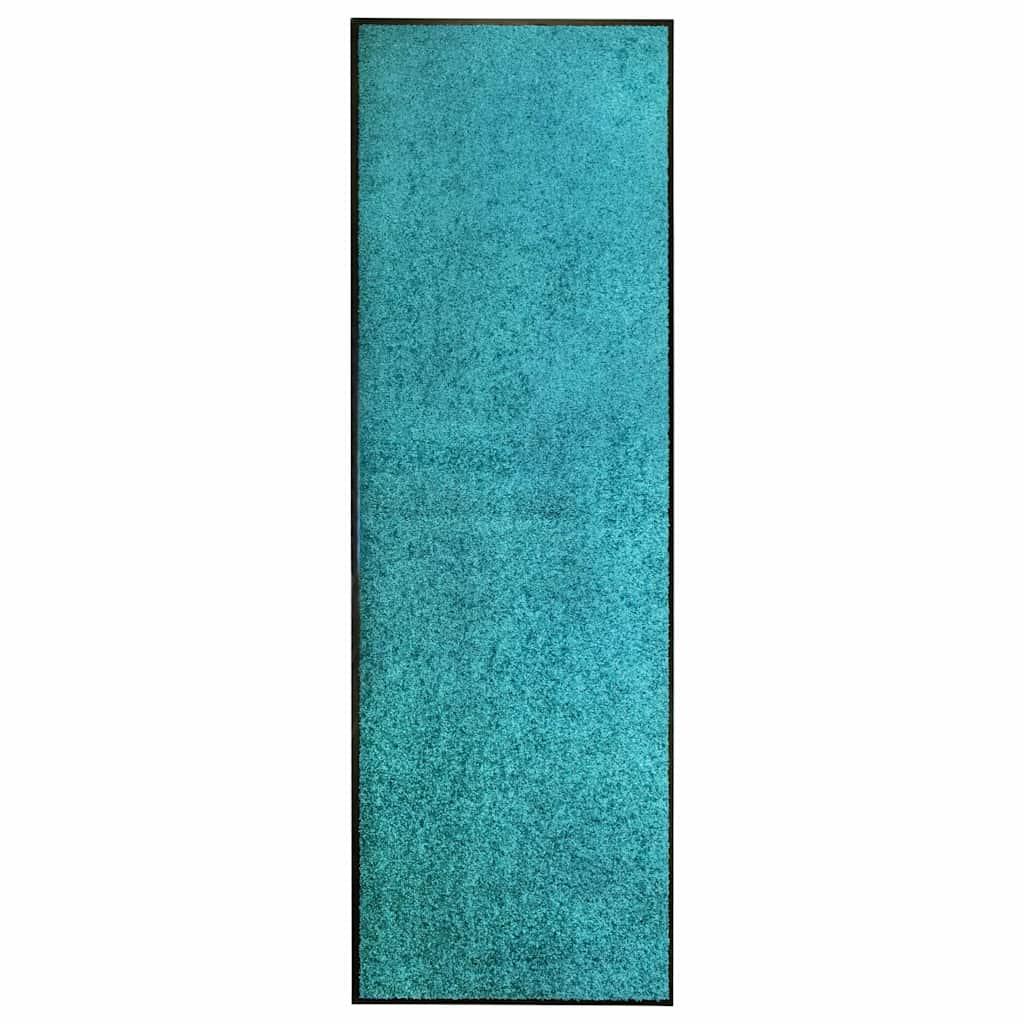 Felpudo lavable azul cian 120x180 cm