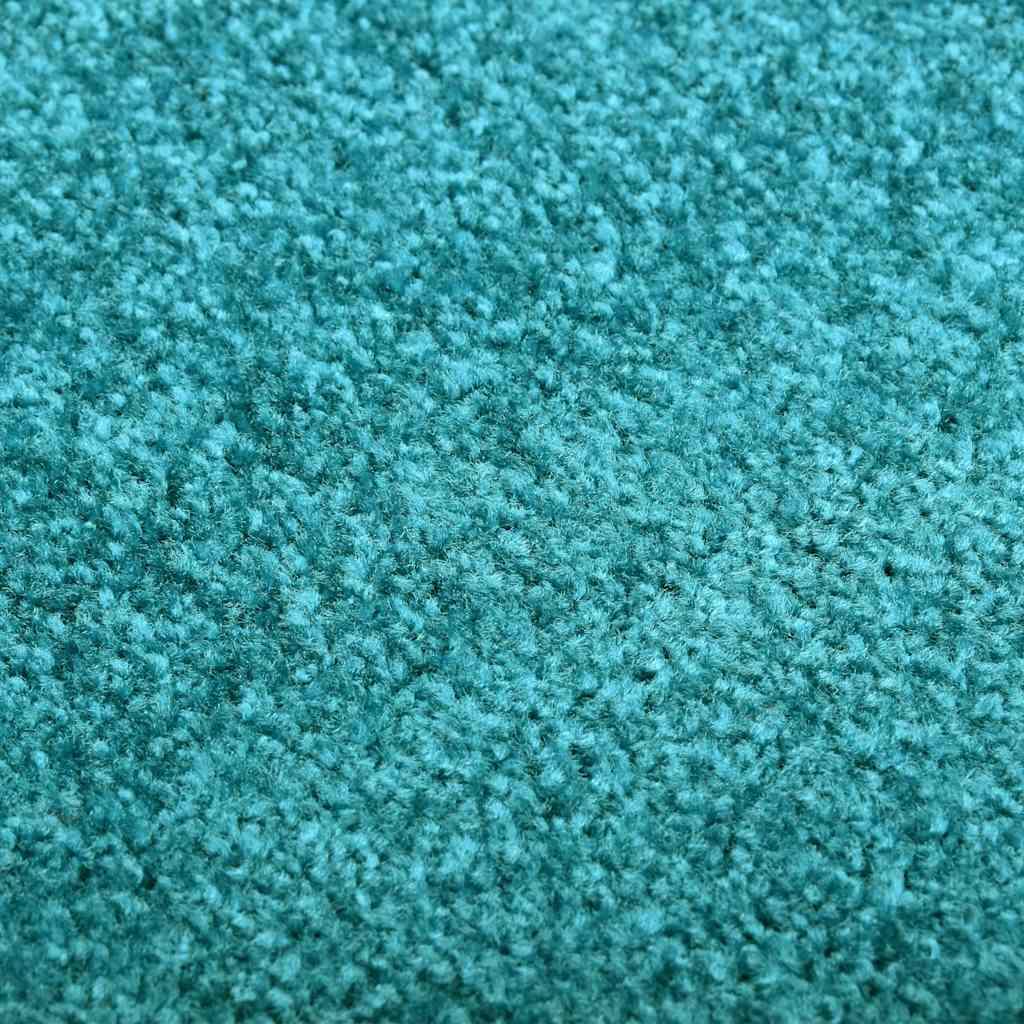 Felpudo lavable azul cian 120x180 cm