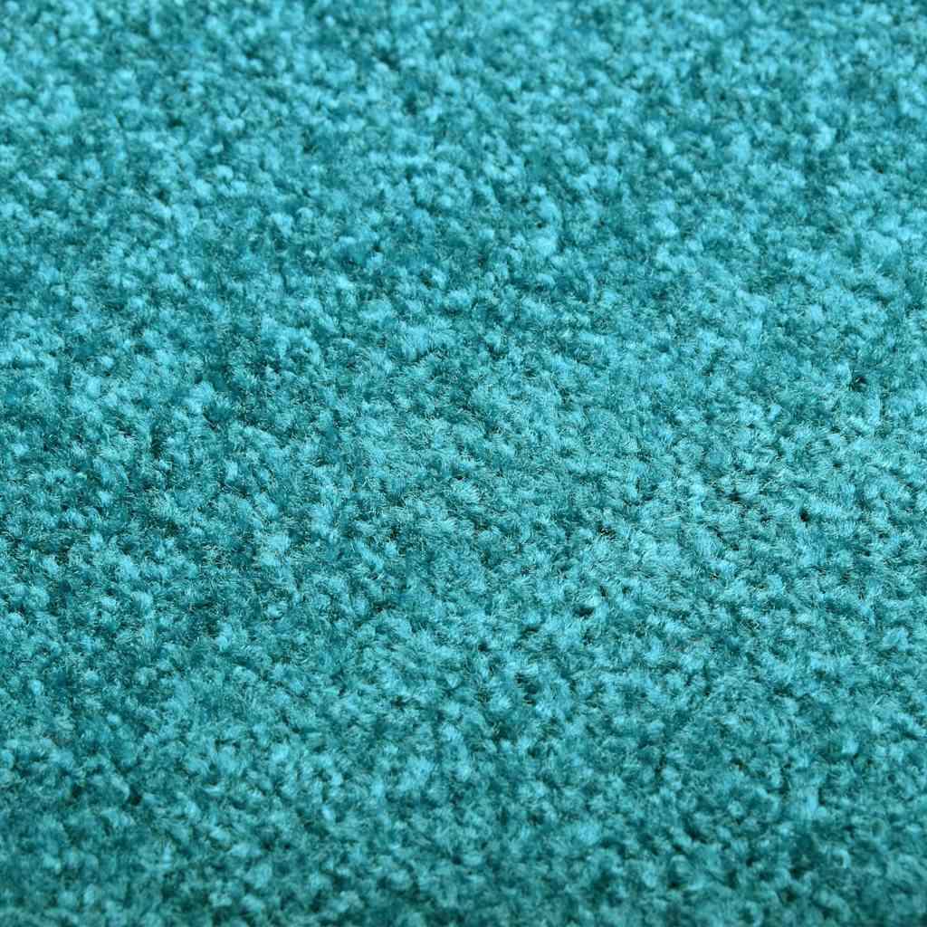 Felpudo lavable azul cian 120x180 cm