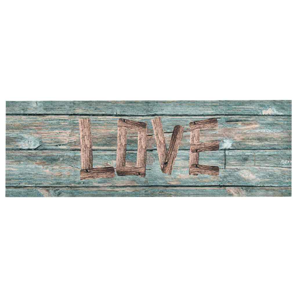 Alfombra de cocina lavable Love