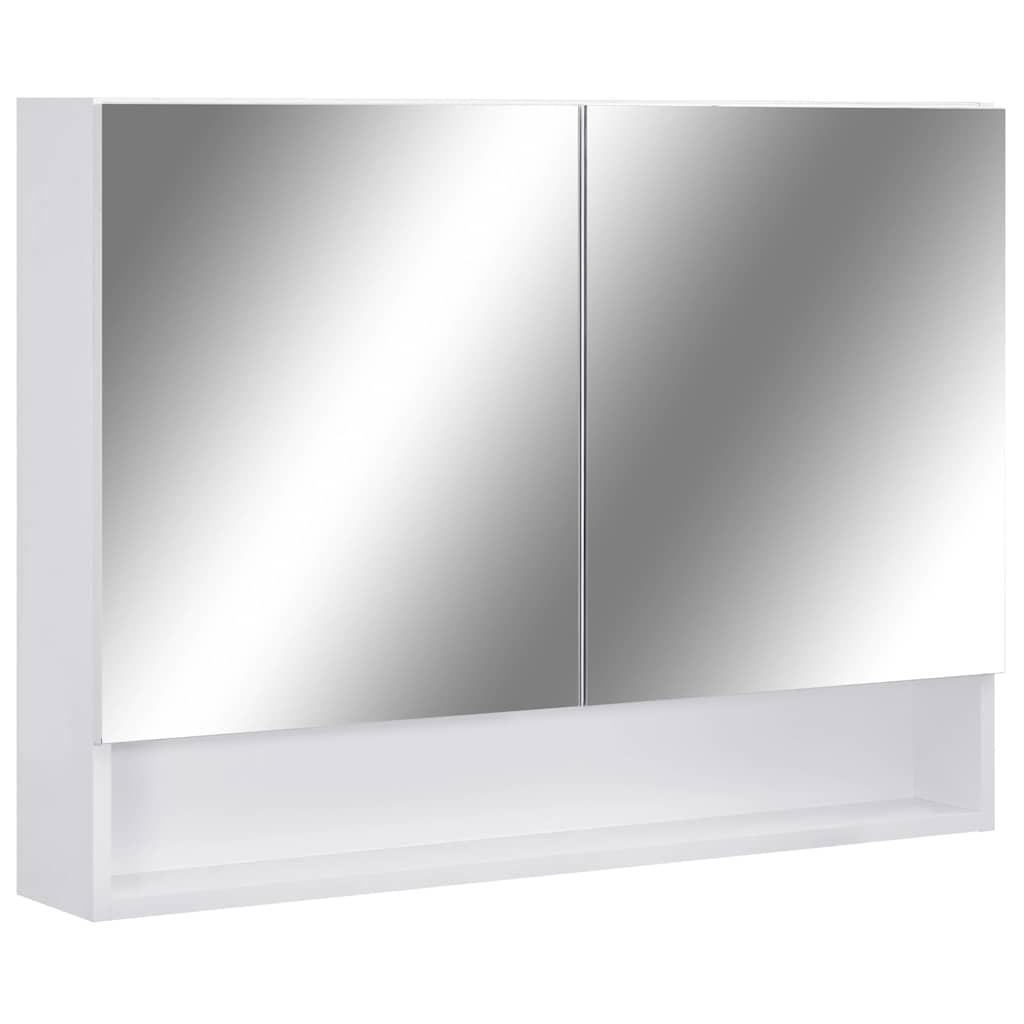 Armario de baño con espejo MDF 80x15x60 cm
