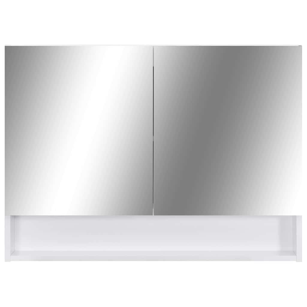 Armario de baño con espejo MDF 80x15x60 cm