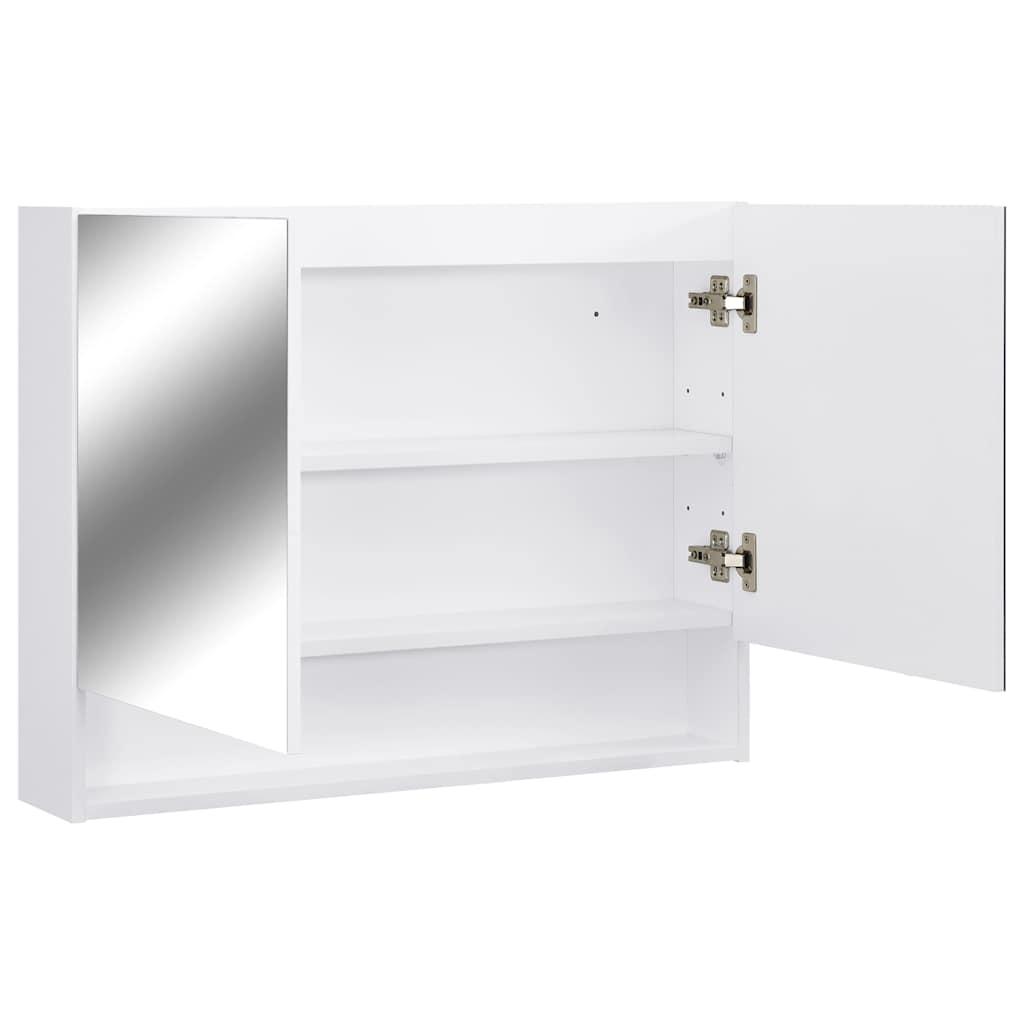 Armario de baño con espejo MDF 80x15x60 cm