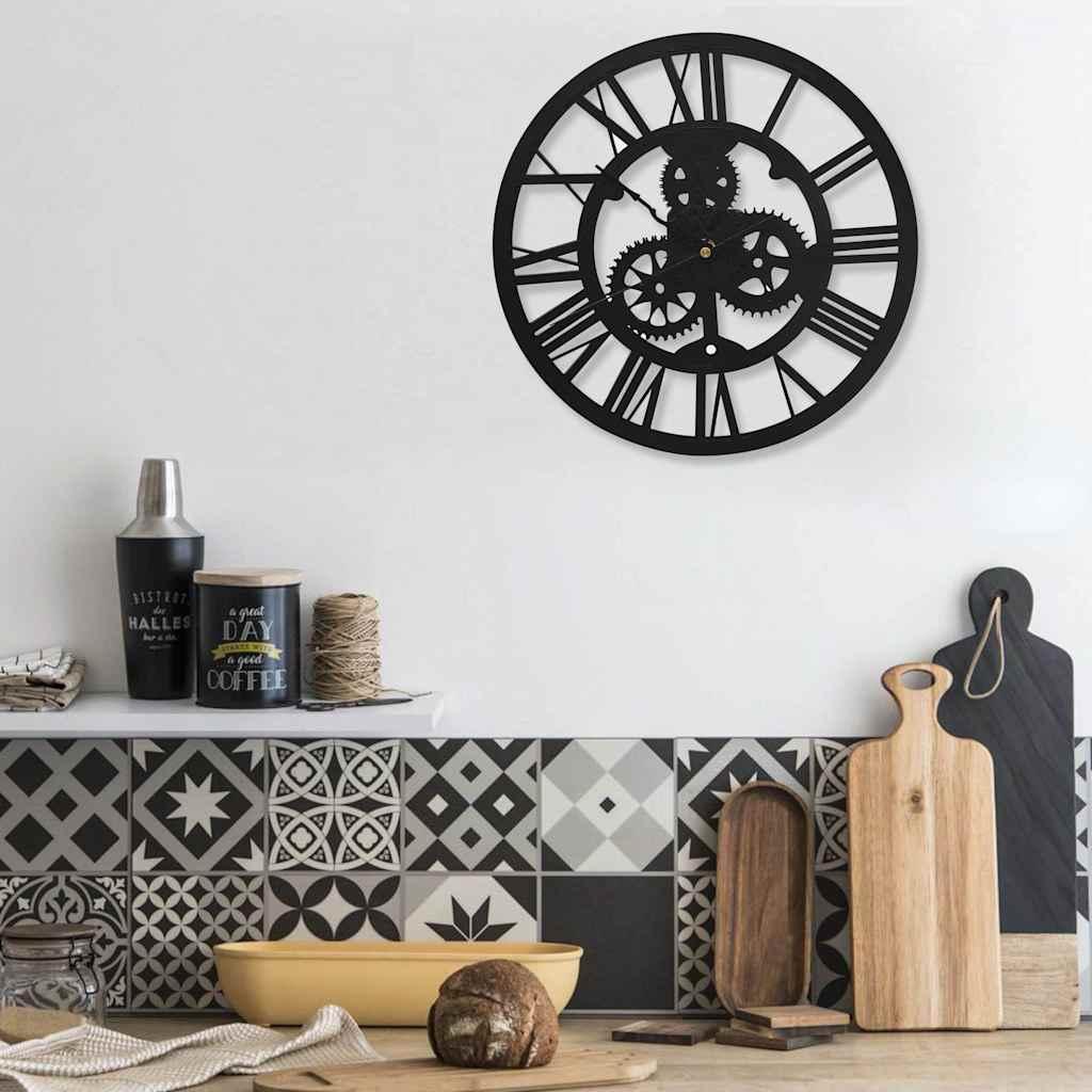 Reloj de pared acrílico negro 30 cm
