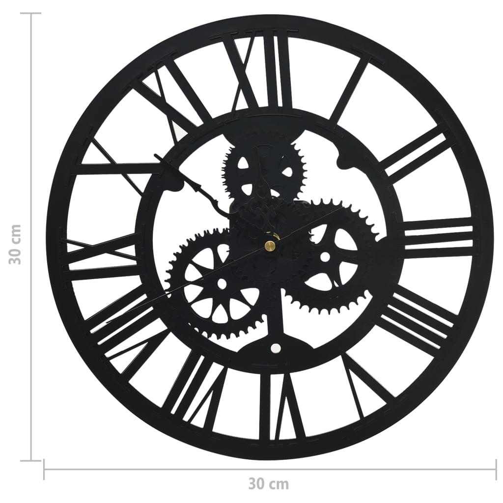 Reloj de pared acrílico negro 30 cm