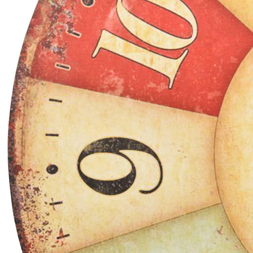 Reloj de pared vintage colorido