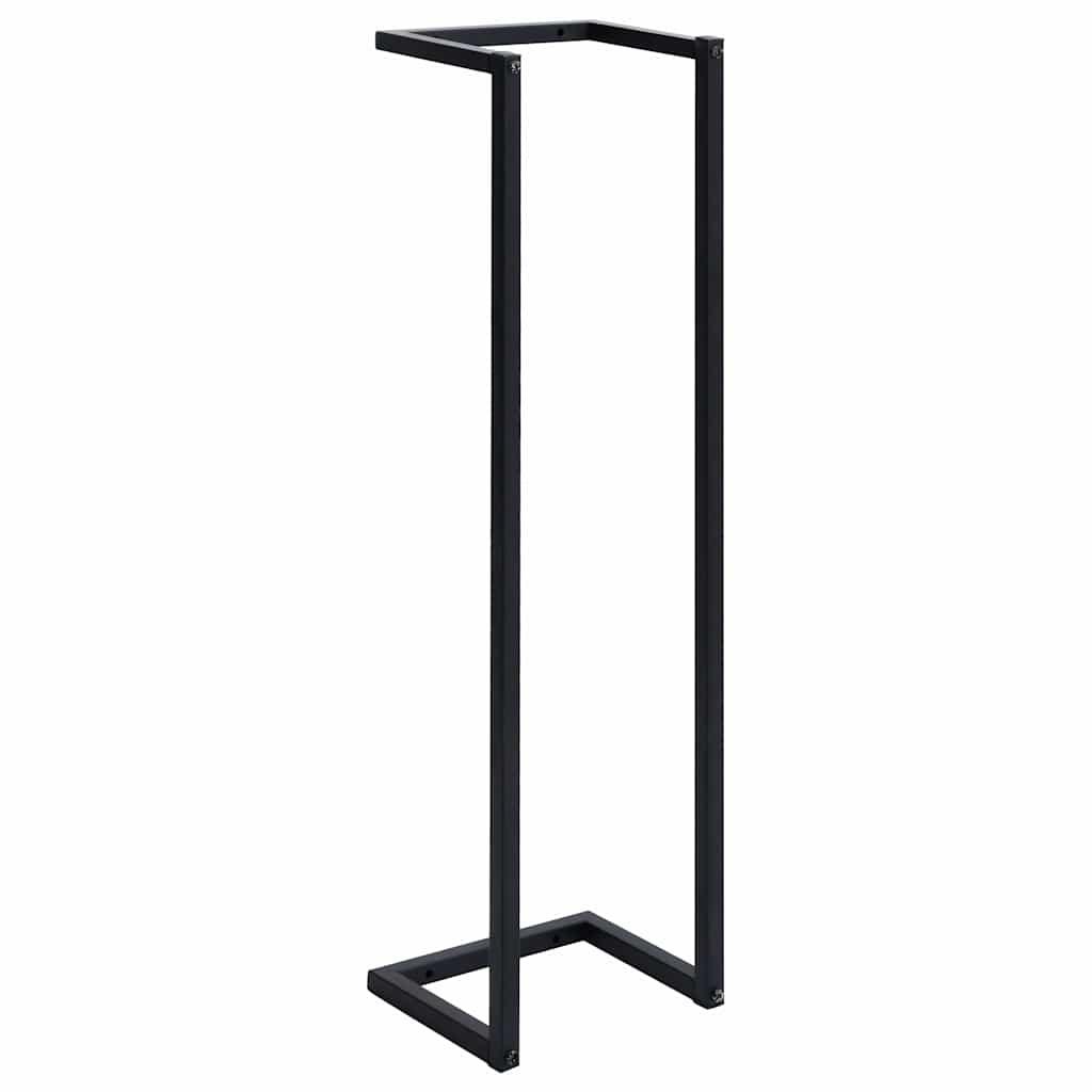 Toallero de hierro negro 12,5x12,5x60 cm
