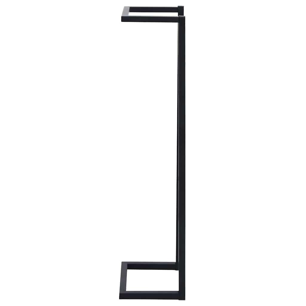 Toallero de hierro negro 12,5x12,5x60 cm