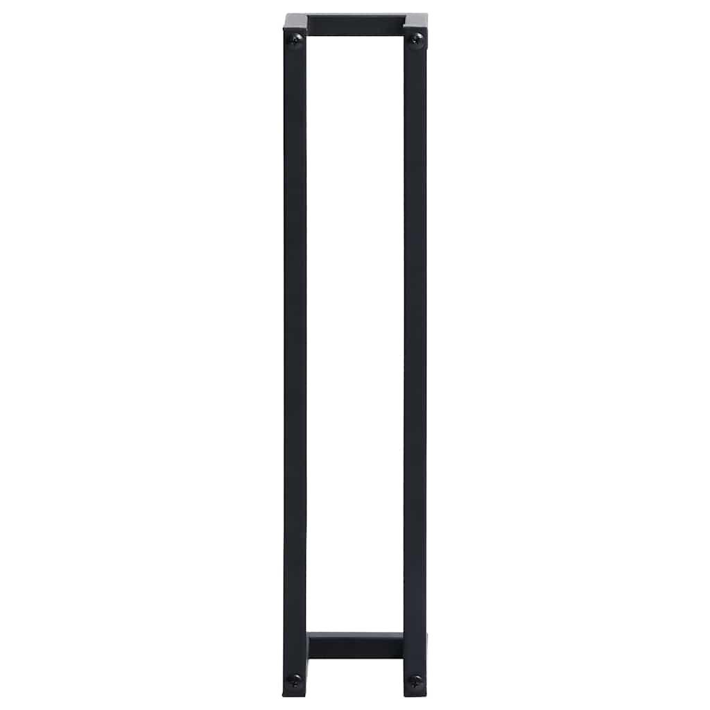 Toallero de hierro negro 12,5x12,5x60 cm