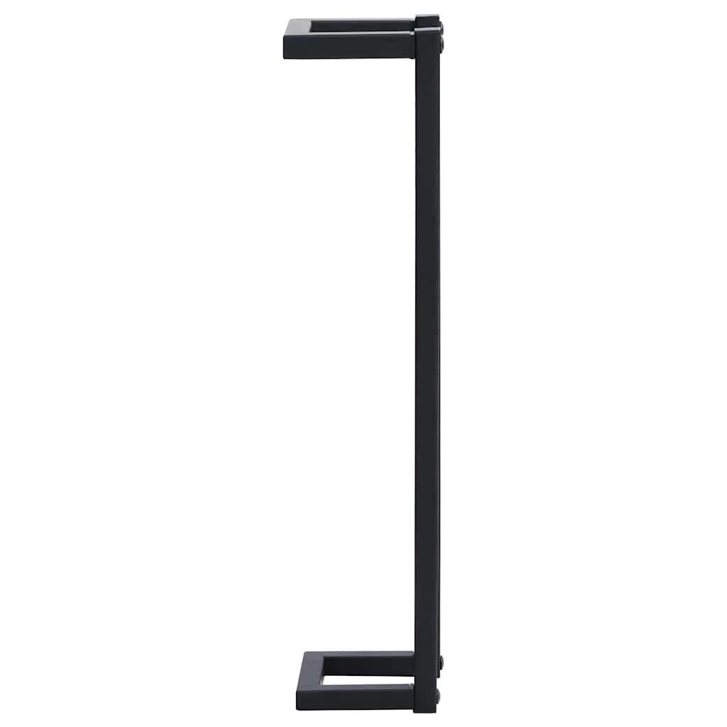 Toallero de hierro negro 12,5x12,5x60 cm