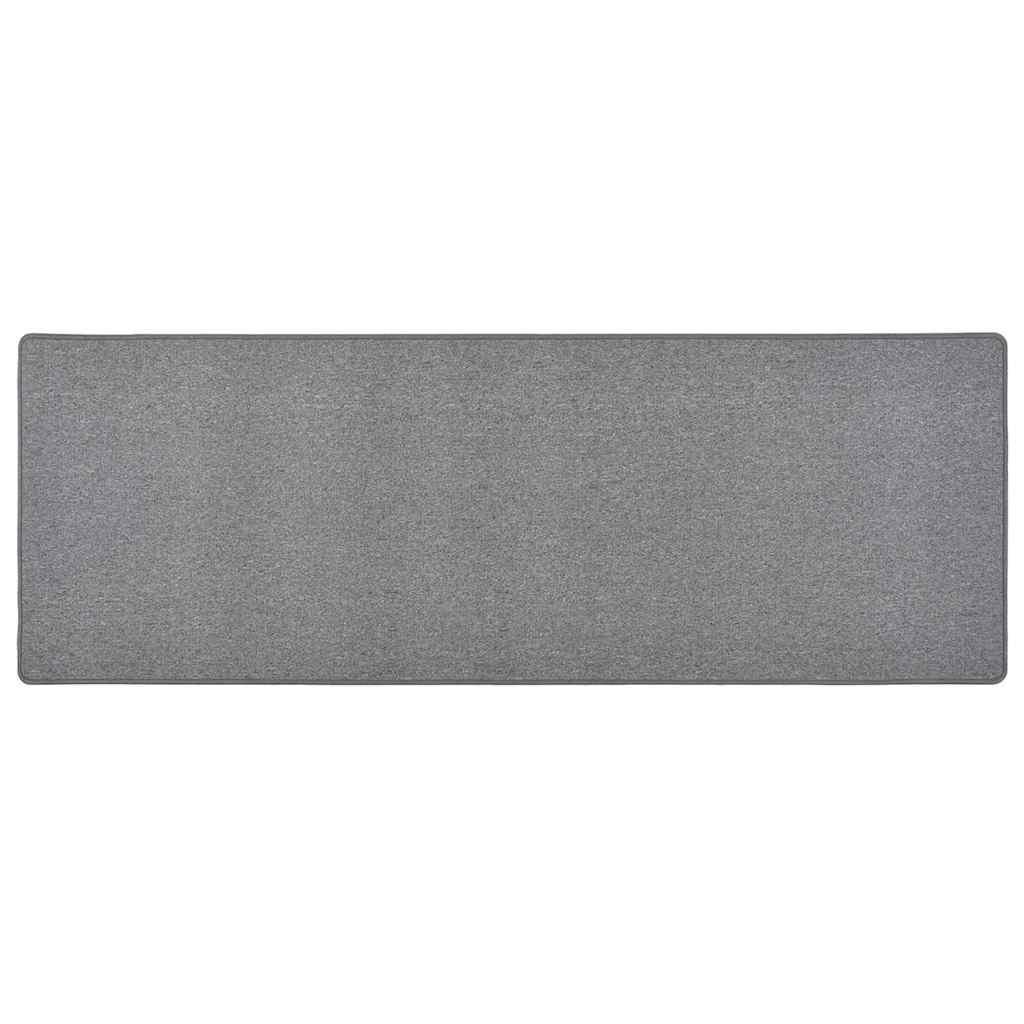 Alfombra de pasillo gris antracita 100x180 cm