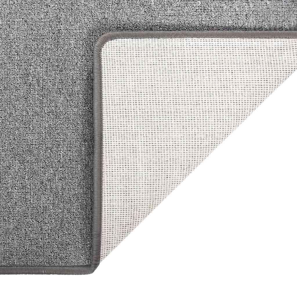 Alfombra de pasillo gris antracita 100x180 cm