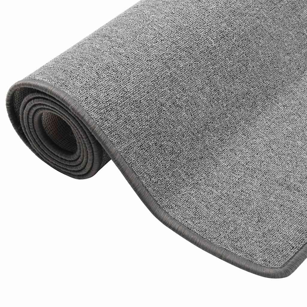 Alfombra de pasillo gris antracita 100x180 cm