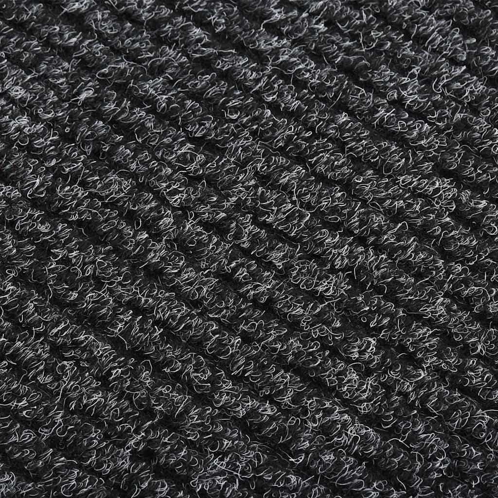 Alfombra de pasillo atrapa suciedad 100x100 cm gris antracita