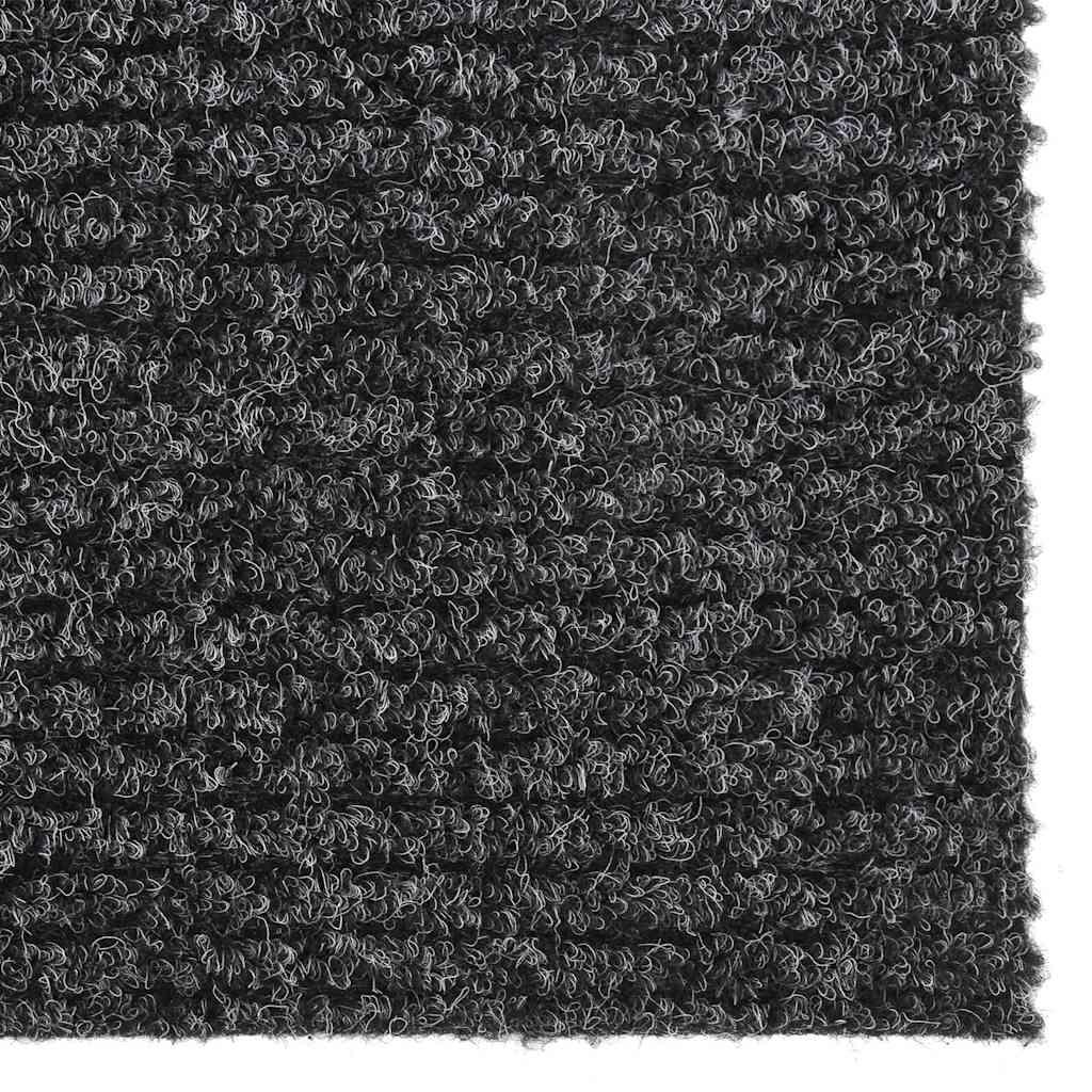 Alfombra de pasillo atrapa suciedad 100x100 cm gris antracita