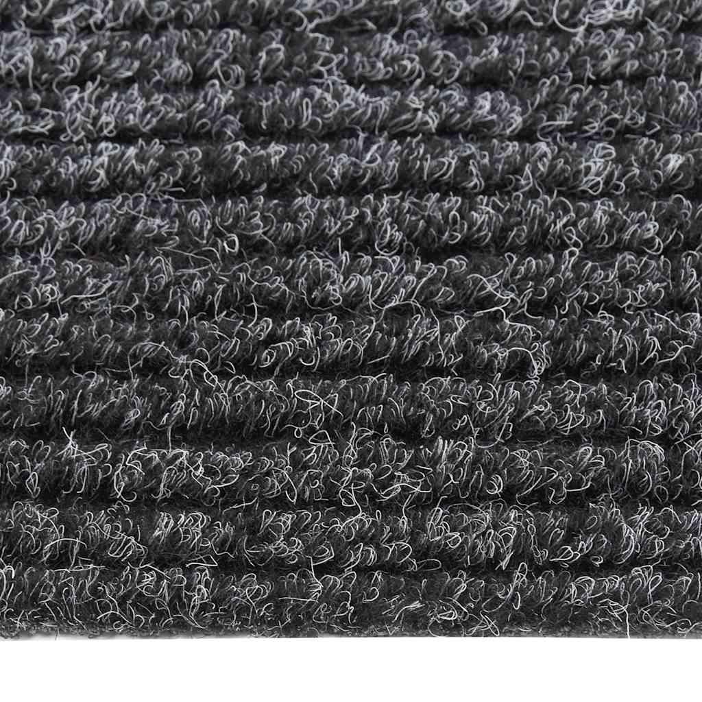 Alfombra de pasillo atrapa suciedad 100x100 cm gris antracita