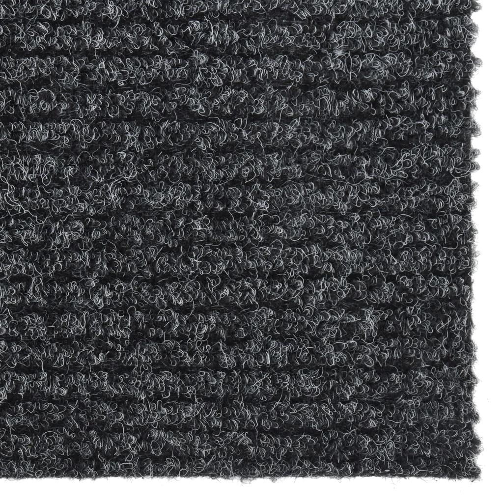 Alfombra de pasillo atrapa suciedad 100x100 cm gris antracita