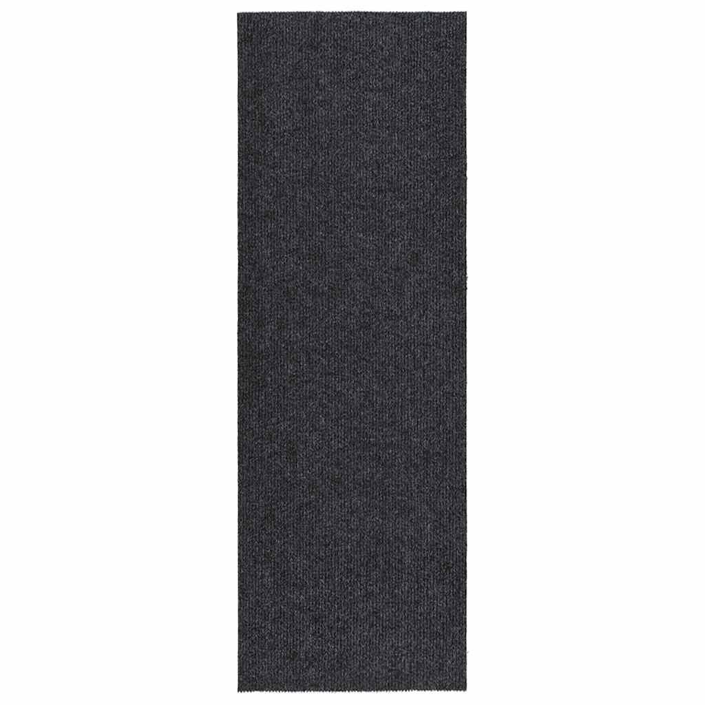 Alfombra de pasillo atrapa suciedad 100x100 cm gris antracita