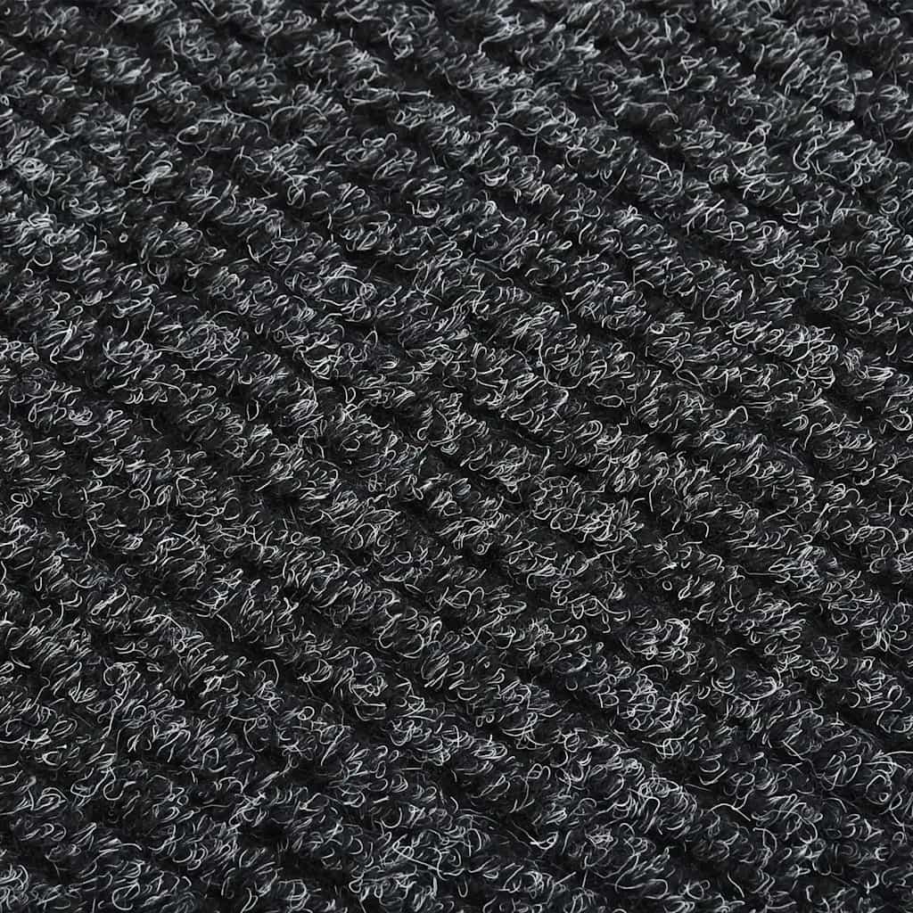 Alfombra de pasillo atrapa suciedad 100x150 cm gris antracita