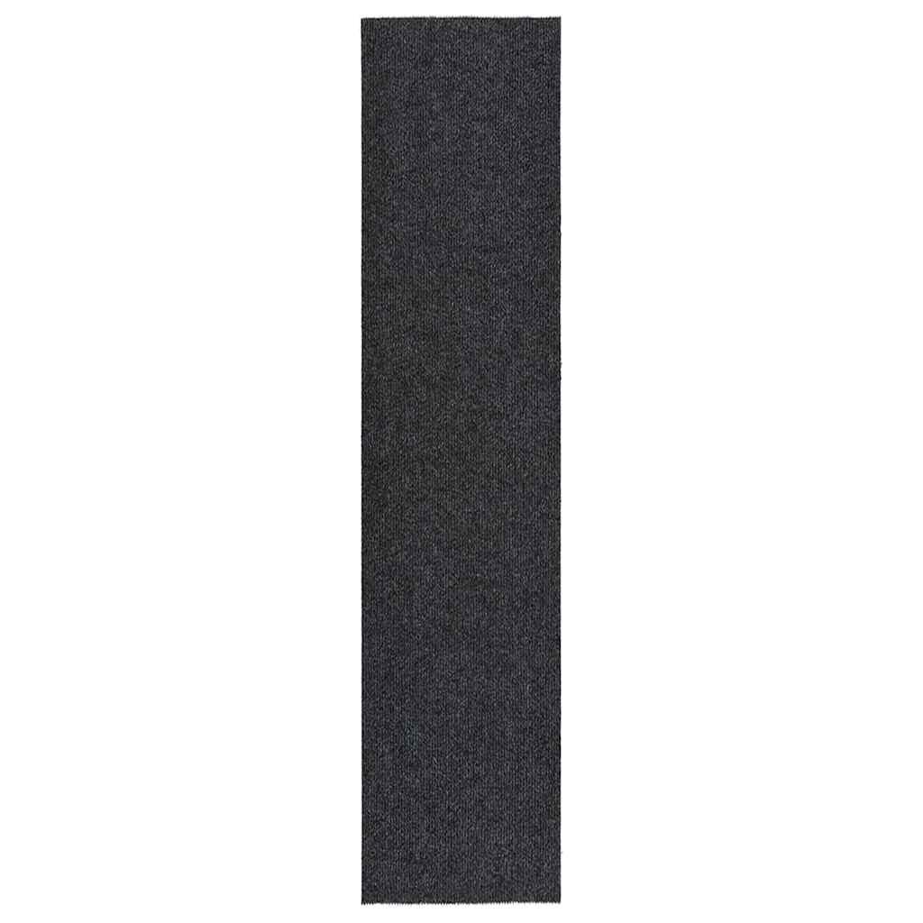 Alfombra de pasillo atrapa suciedad 100x100 cm gris antracita