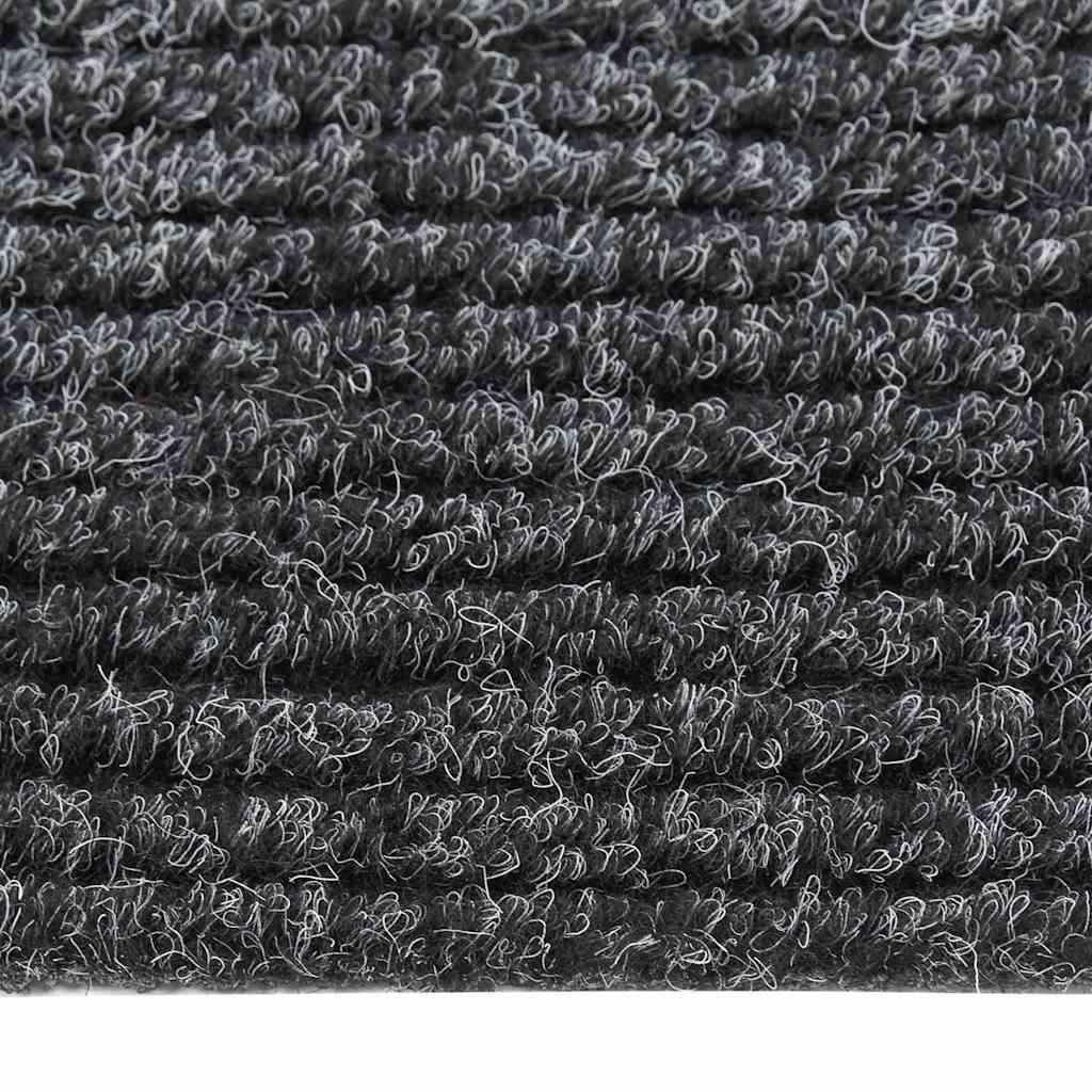 Alfombra de pasillo atrapa suciedad 100x100 cm gris antracita
