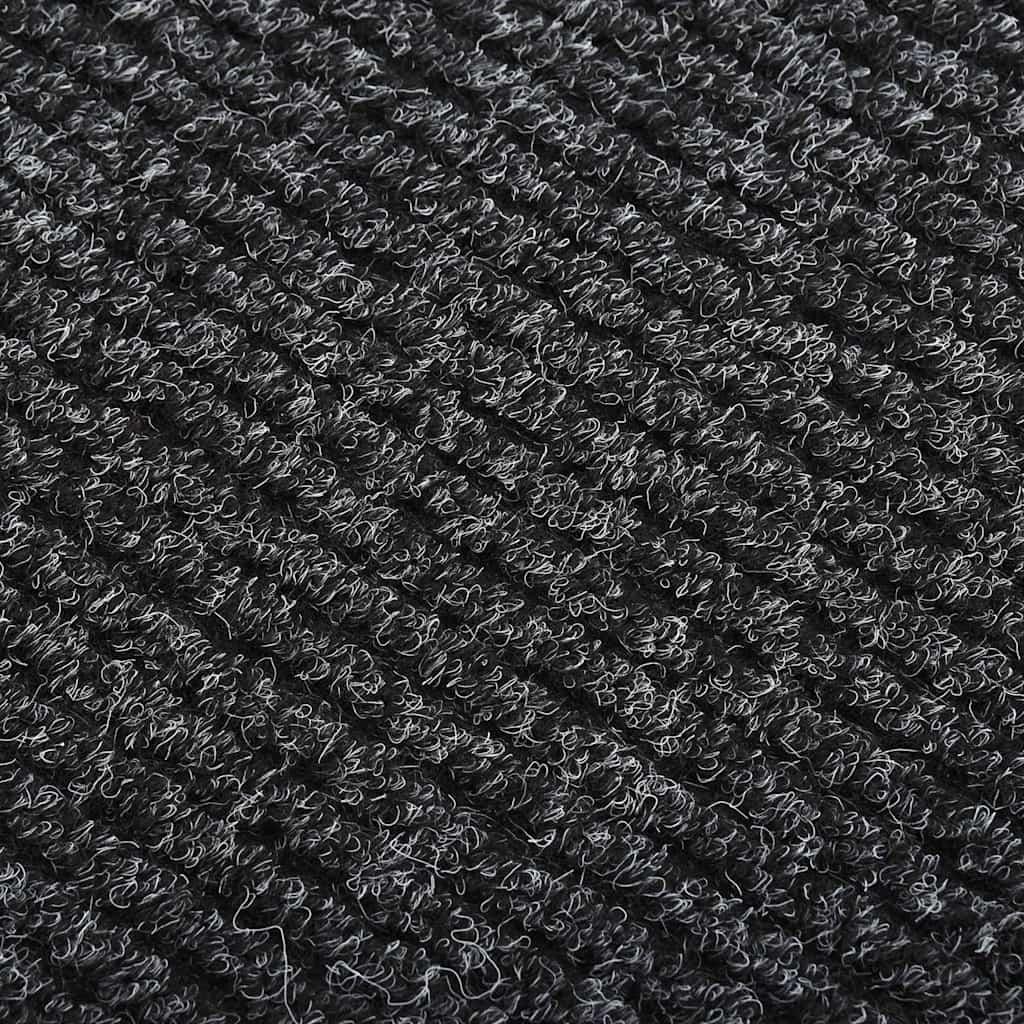 Alfombra de pasillo atrapa suciedad 100x100 cm gris antracita