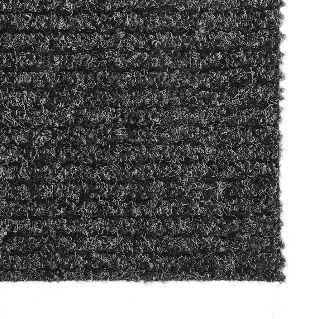 Alfombra de pasillo atrapa suciedad 100x100 cm gris antracita