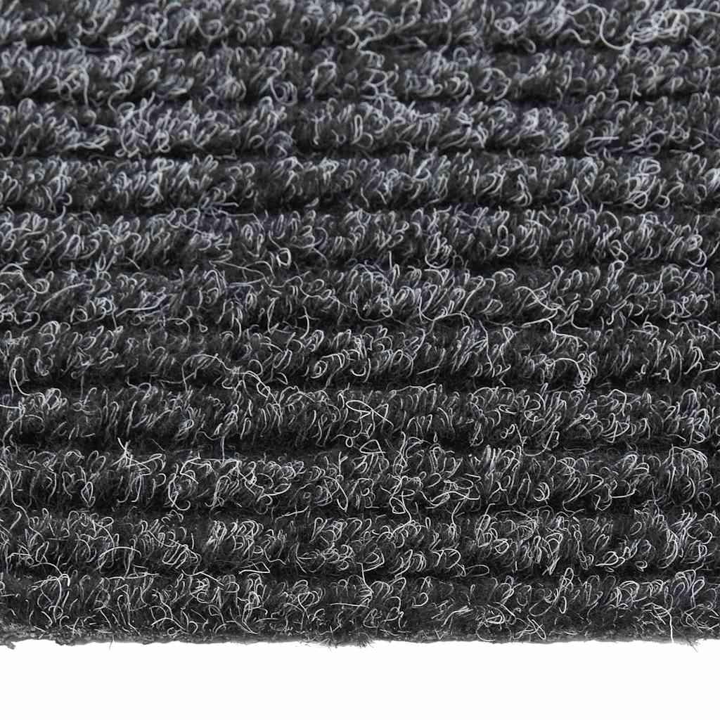 Alfombra de pasillo atrapa suciedad 100x100 cm gris antracita