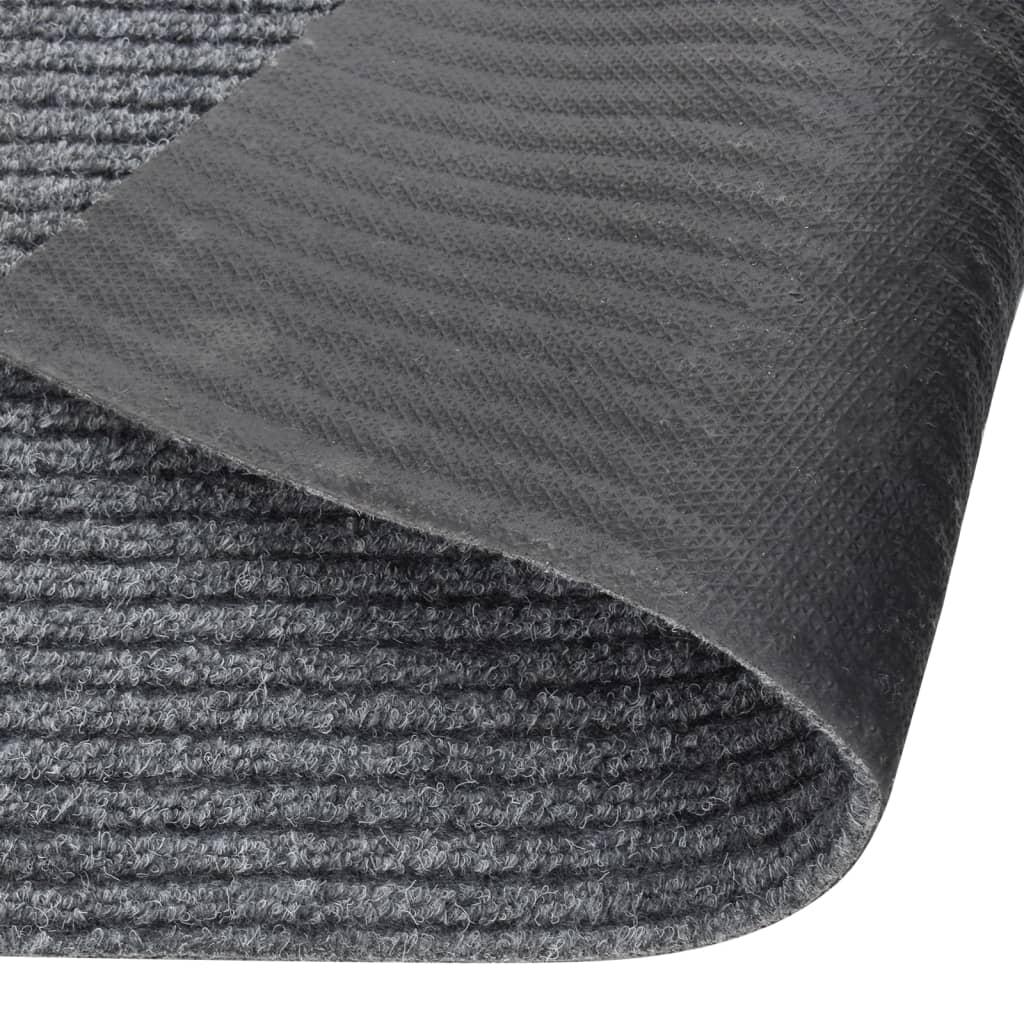 Alfombra de pasillo atrapa suciedad 100x300 cm gris antracita