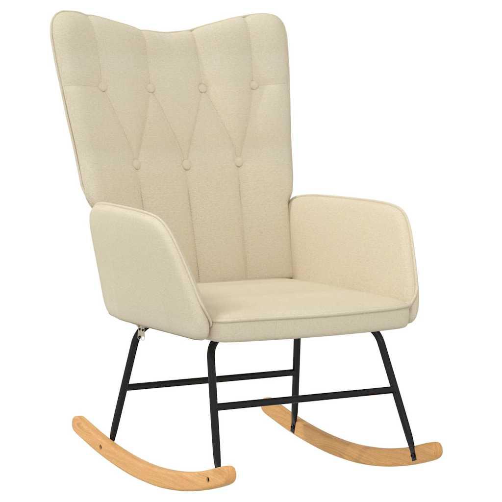 Silla mecedora de tela