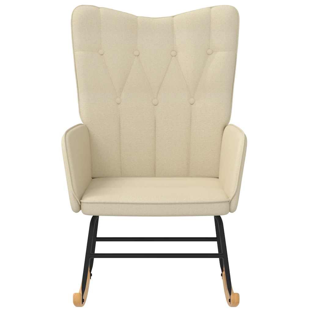 Silla mecedora de tela