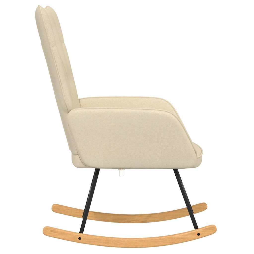 Silla mecedora de tela