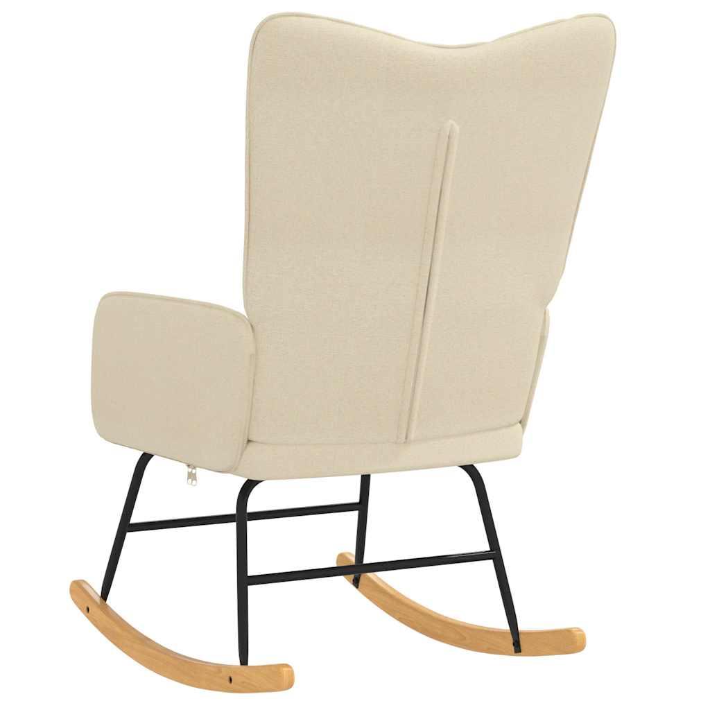 Silla mecedora de tela