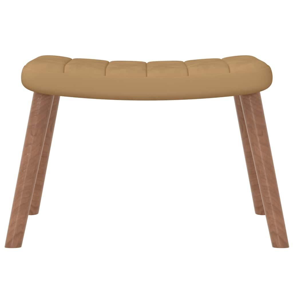 Silla mecedora con reposapiés terciopelo verde oscuro