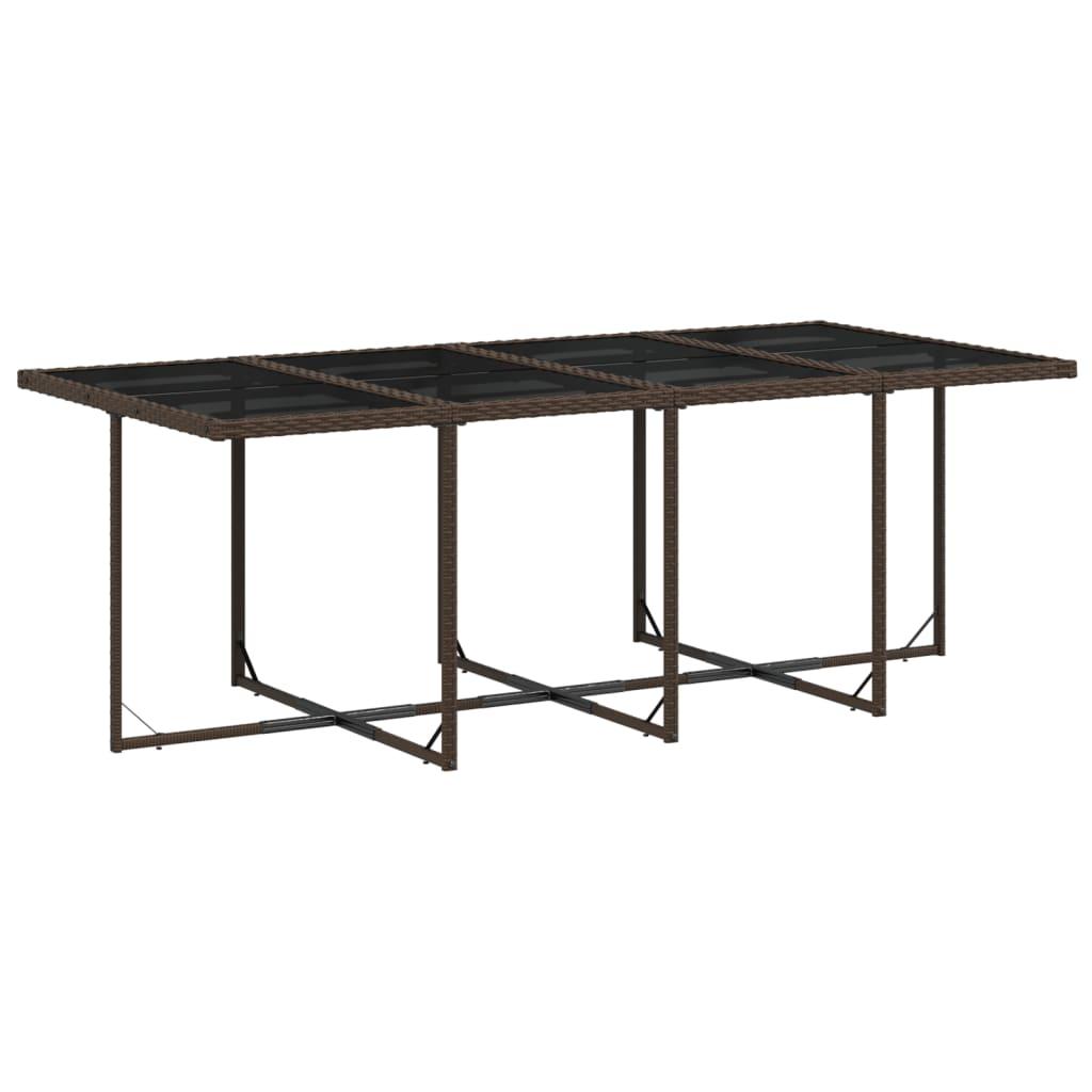 Set de muebles de jardín 13 pzas y cojines ratán sintético