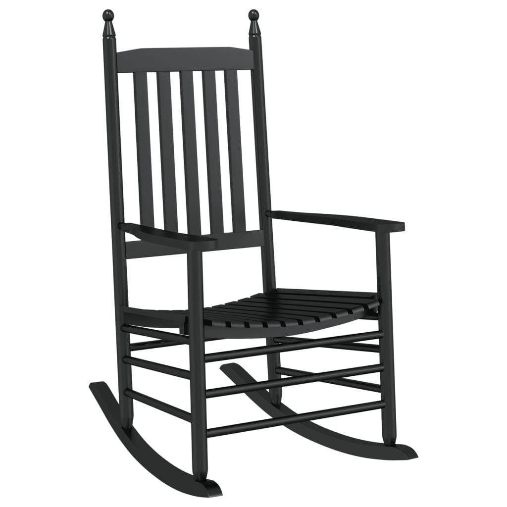 Silla mecedora con mesa plegable madera maciza de álamo blanco