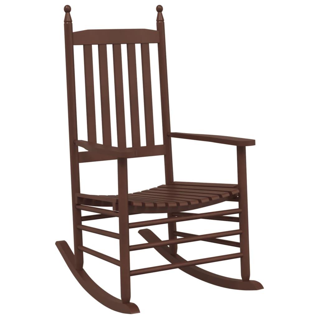 Silla mecedora con mesa plegable madera maciza de álamo