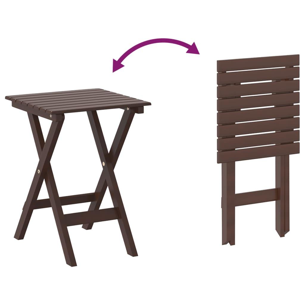 Silla mecedora con mesa plegable madera maciza de álamo