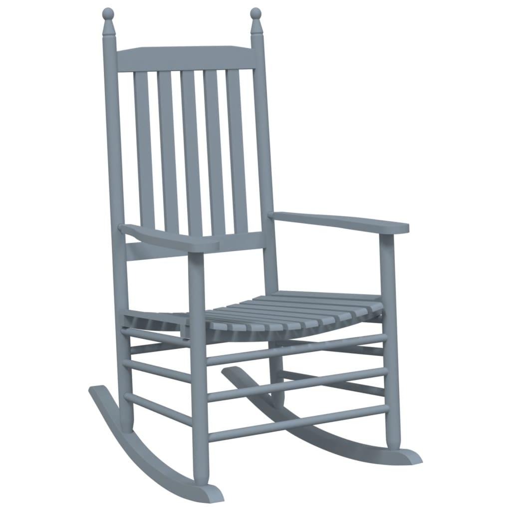 Silla mecedora con mesa plegable madera maciza de álamo blanco