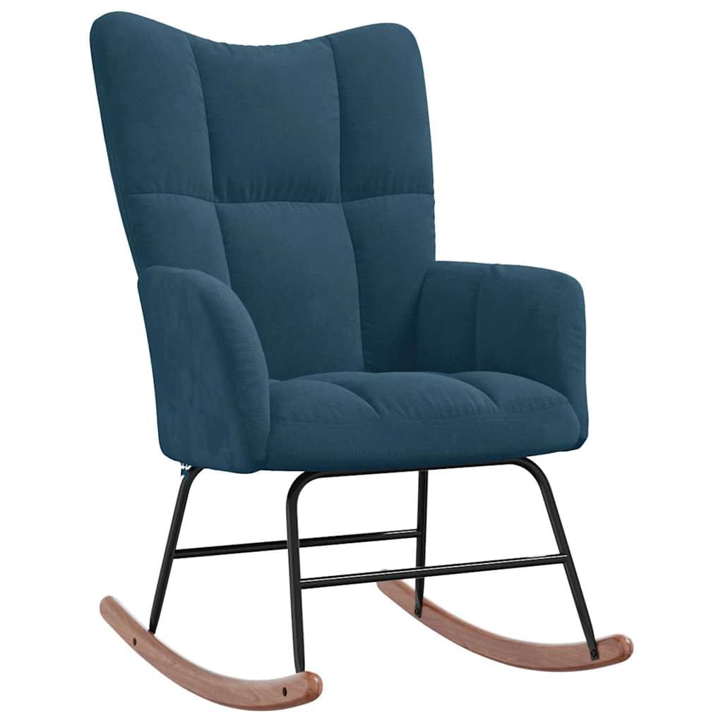 Silla mecedora de terciopelo