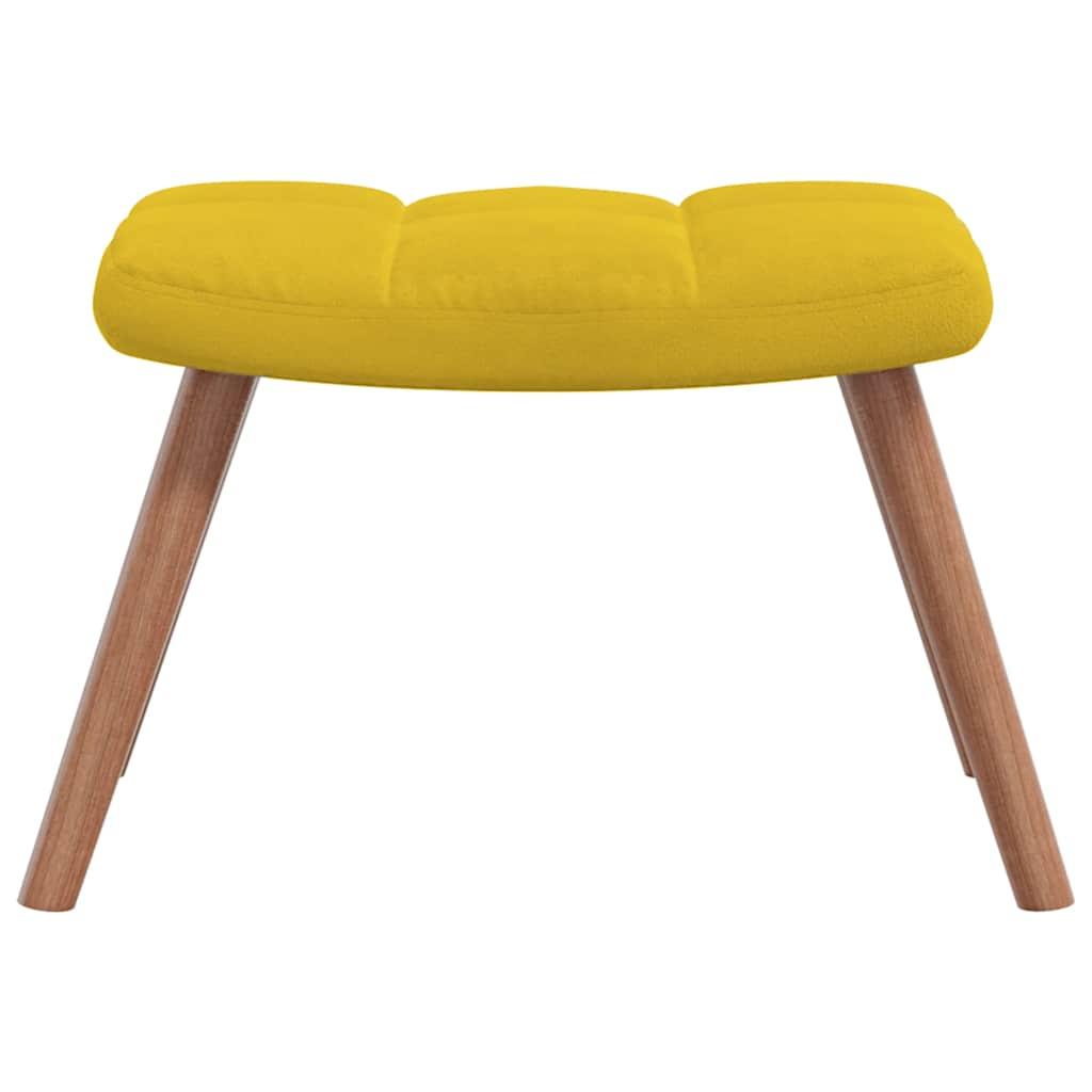Silla mecedora con reposapiés tela