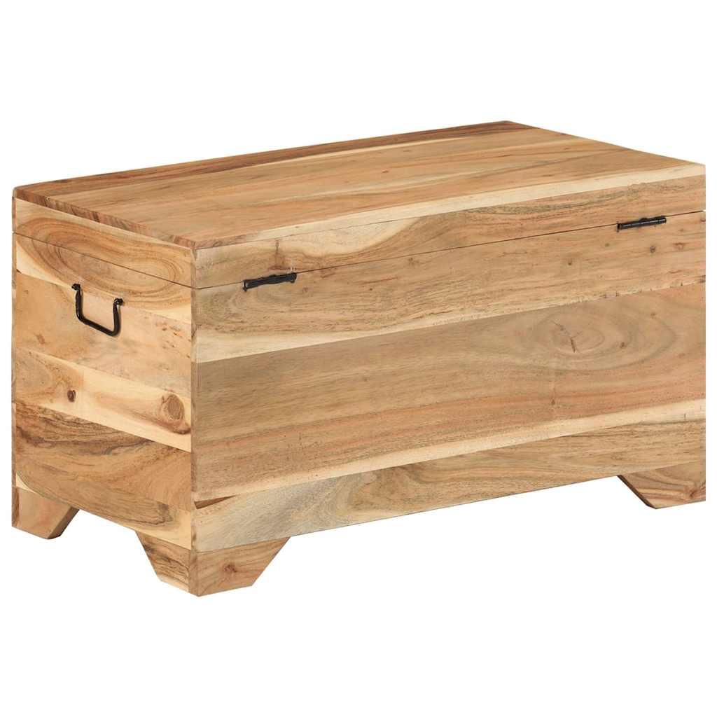 Cofre de almacenamiento de madera de acacia maciza