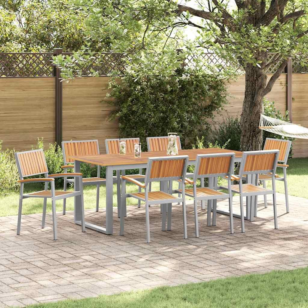 Conjunto de Comedor de Jardín 9 uds