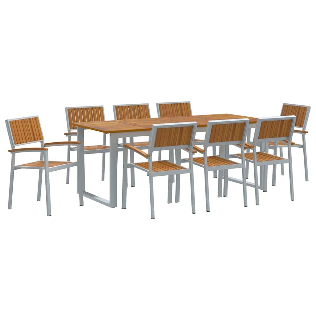 Conjunto de Comedor de Jardín 9 uds